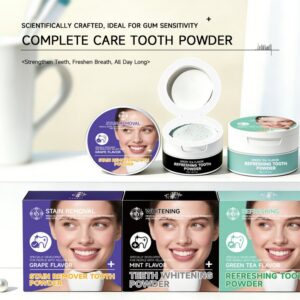 Color-changing tooth powder